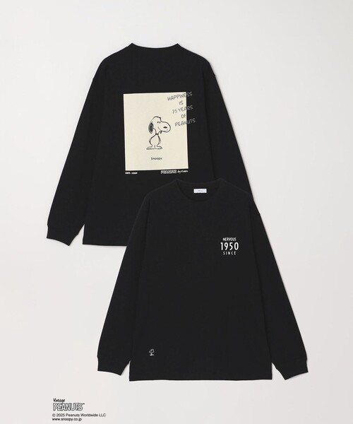 PEANUTS tシャツ SHIPS any: SNOOPY コラボ 75th グラフィック