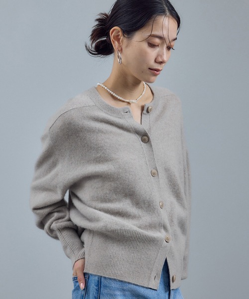 極美品✨Rene ルネ カシミヤカーディガン グレー 36 日本製 カシミヤクルーネックカーディガン|レリアン | レリアン公式オンライン