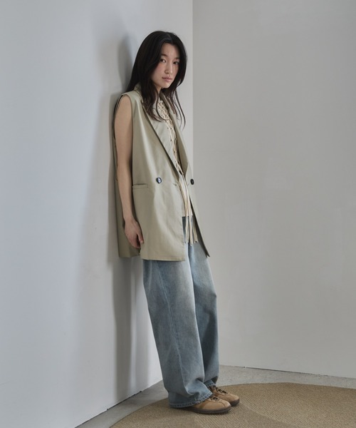 「feepur」 ベスト MEDIUM ベージュ レディース