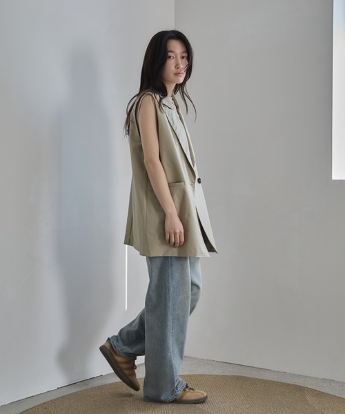 「feepur」 ベスト MEDIUM ベージュ レディース
