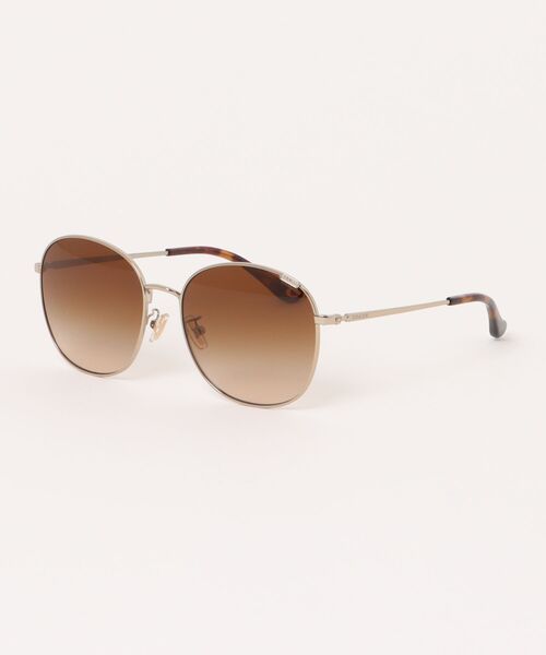コーチ ベアトリス サングラス 金属 ブラウン ピンクゴールド 美品 60824 コーチ COACH サングラス UVカット HC7139BD 940813 58 スクエア