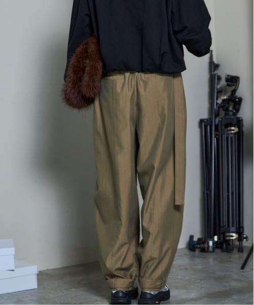 MAISON SPECIAL（メゾンスペシャル） スラックス パンツ Suching Work