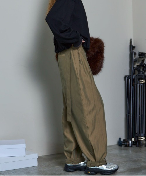MAISON SPECIAL（メゾンスペシャル） スラックス パンツ Suching Work