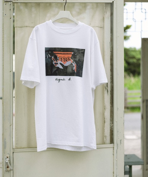 「agnes b.」 半袖Tシャツ「Adam et Ropeコラボ」 X-LARGE ホワイト系その他2 メンズ