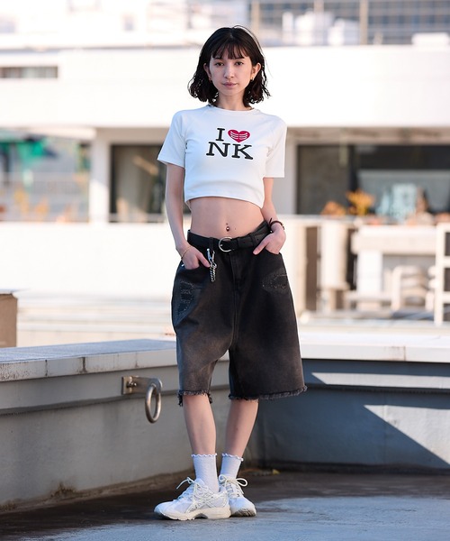 ♡らむ♡AP STUDIO CKモノグラムTシャツ Calvin Klein [カルバンクライン] ショートスリーブモノグラムプリント