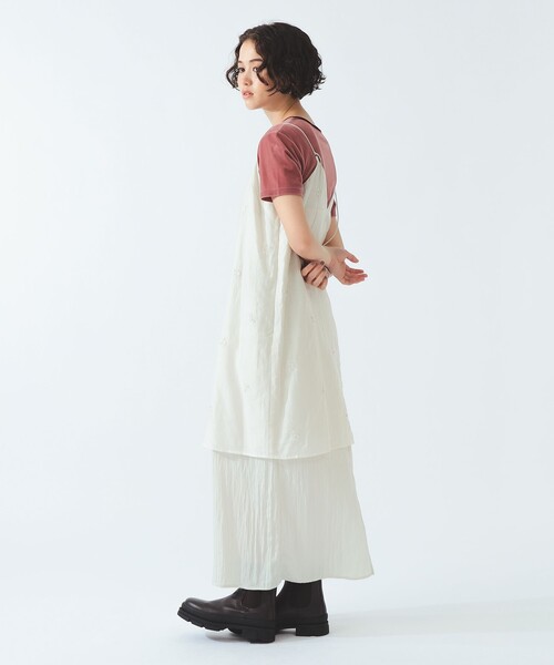 Ray BEAMS（レイ ビームス） ワンピース ビーズ 刺繍 キャミ