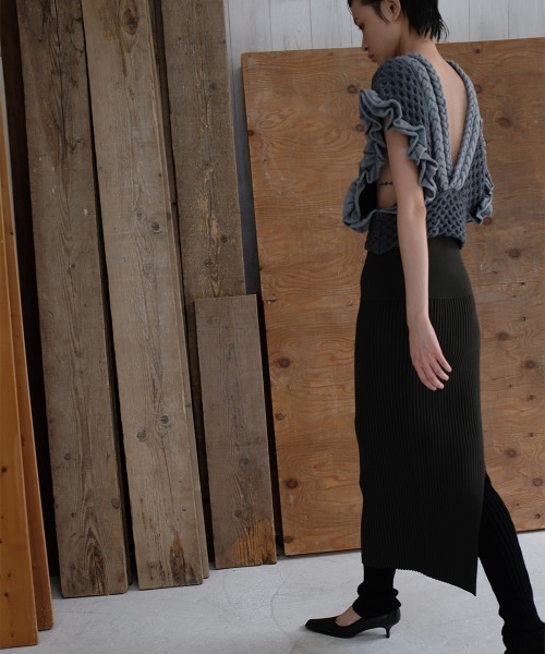 leinwande（ラインヴァンド） ベスト ジレ 「leinwande」Braids＆Frill