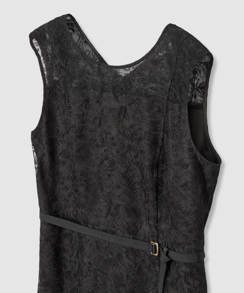 ANAYI（アナイ） ドレス レースフラワーチュールフレア ワンピース