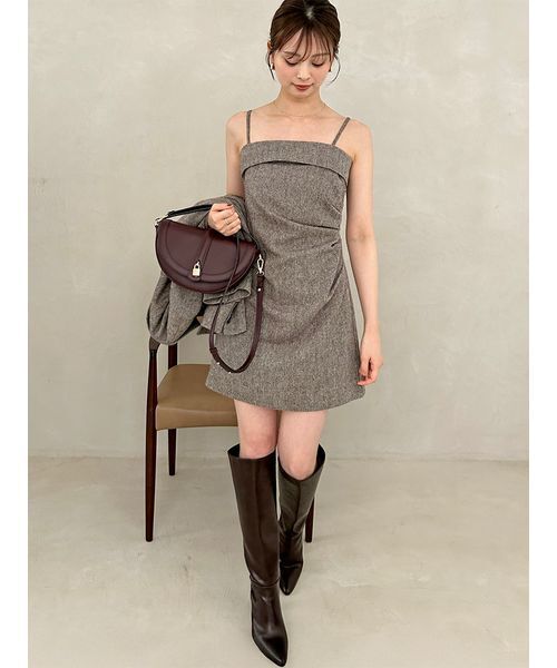 SNIDEL（スナイデル） ワンピース ウールベアミニワンピース