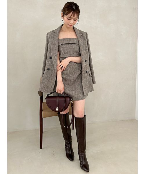 SNIDEL（スナイデル） ワンピース ウールベアミニワンピース