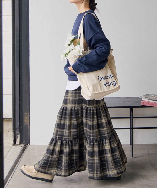 スカート チェック柄ティアードスカート : ZOZOTOWN Yahoo!店 - 通販
