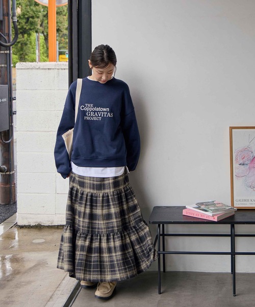 スカート チェック柄ティアードスカート : ZOZOTOWN Yahoo!店 - 通販