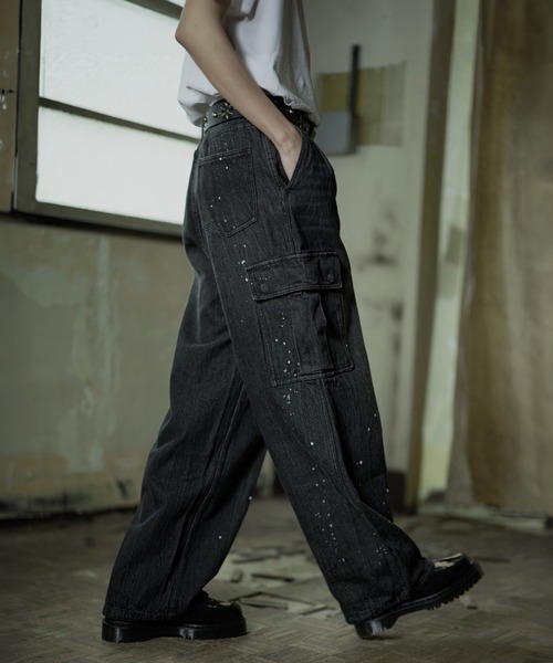 Bleme 加工デニムパンツ X-LARGE ブラック メンズ : ZOZOTOWN Yahoo!店