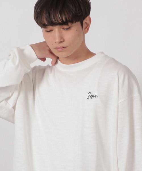 LAKOLE（ラコレ） tシャツ スラブロゴ刺繍ロンT / 582561 メンズ