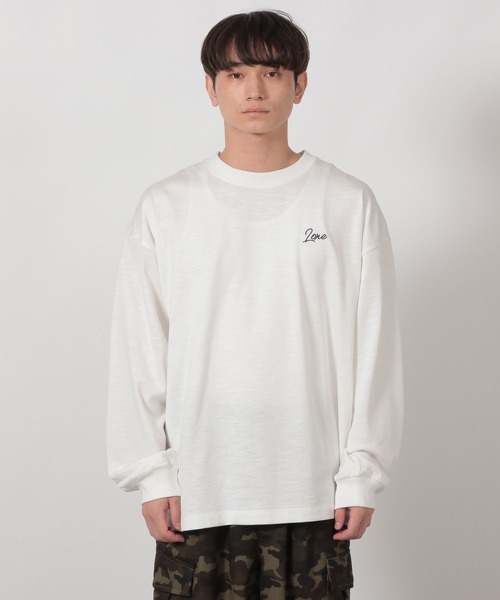 LAKOLE（ラコレ） tシャツ スラブロゴ刺繍ロンT / 582561 メンズ