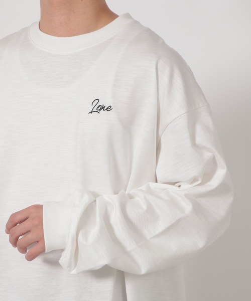 LAKOLE（ラコレ） tシャツ スラブロゴ刺繍ロンT / 582561 メンズ