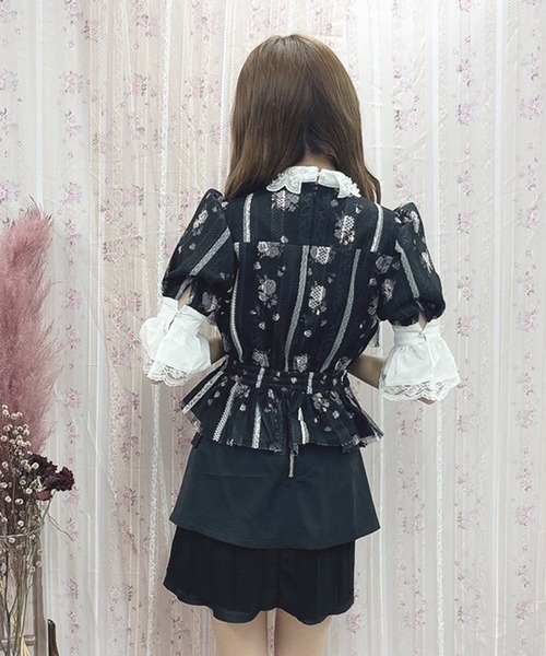 swankiss ブラウス Swankiss（スワンキス） 7分袖ブラウス FREE ボルドー レディース