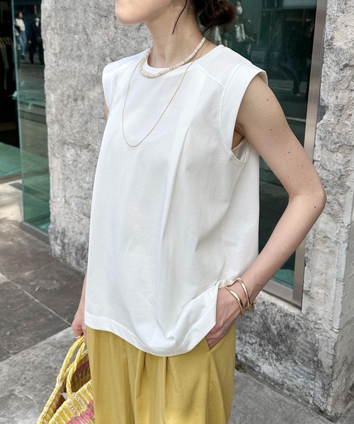 「COLLAGE GALLARDAGALANTE」 ノースリーブトップス FREE ミント レディース_画像6