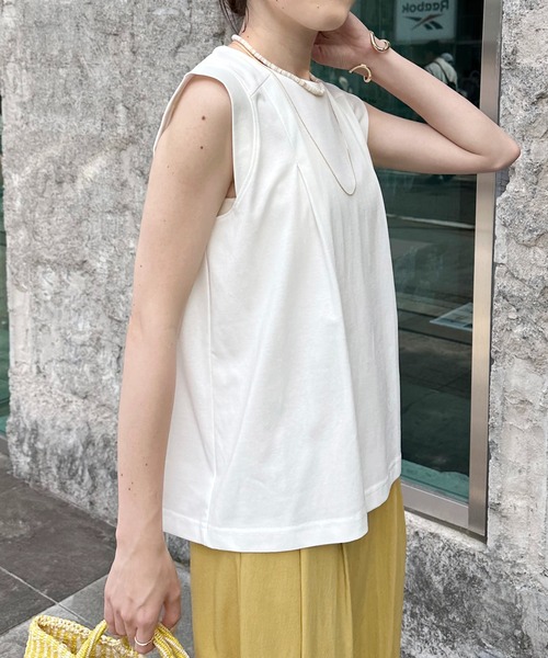 「COLLAGE GALLARDAGALANTE」 ノースリーブトップス FREE ミント レディース_画像8