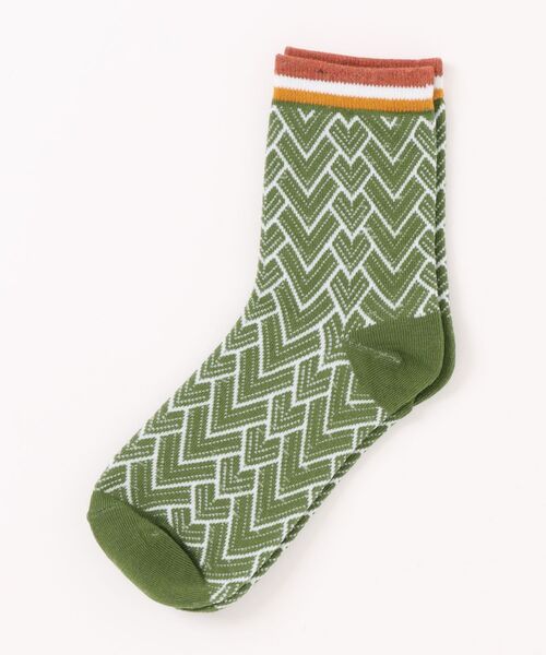 靴下 「 ammy. / エイミードット 」 レトロカラー ノルディック ジャガード ソックス レディース | ブランド登録なし | 18