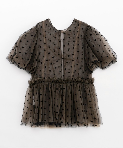 「MAISON SPECIAL」 半袖ブラウス FREE ブラック レディースの画像