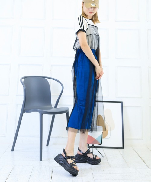 「attagirl」 フラットサンダル M シルバー レディース_画像7