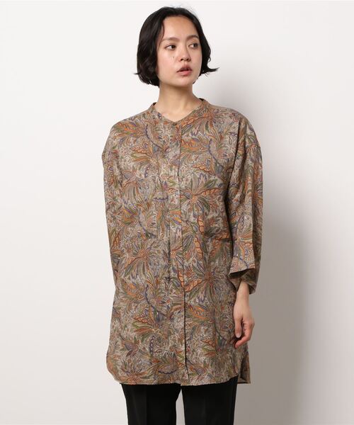 「VERMEIL par iena」 7分袖シャツ X-SMALL ブラウン レディースの画像