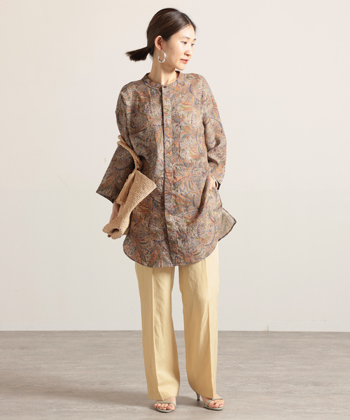 「VERMEIL par iena」 7分袖シャツ X-SMALL ブラウン レディースの画像