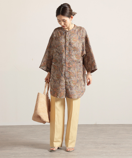「VERMEIL par iena」 7分袖シャツ X-SMALL ブラウン レディースの画像