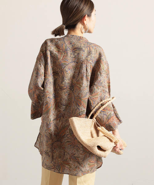 「VERMEIL par iena」 7分袖シャツ X-SMALL ブラウン レディースの画像