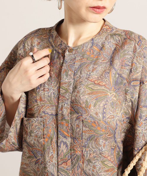 「VERMEIL par iena」 7分袖シャツ X-SMALL ブラウン レディースの画像