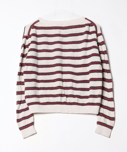 PHEENY（フィーニー） ボーダー柄長袖ニット FREE ホワイト レディース