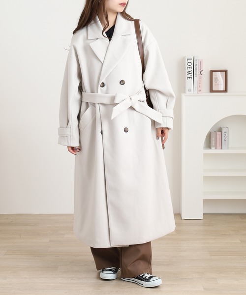 OMNES（オムネス） トレンチコート コート ニットモッサライト