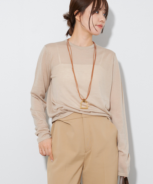 plage（プラージュ） 長袖ニット - ベージュ レディース : ZOZOTOWN
