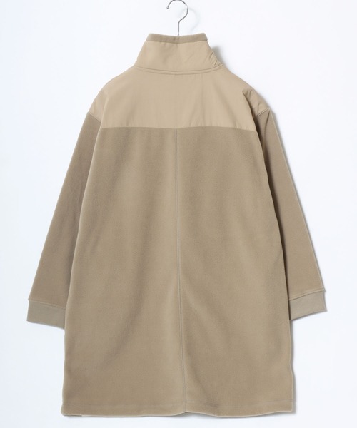 チュニック 2025AW LOGOS/ロゴス フリース×ナイロン切替 ハーフスナップ スタンドチュニック ワンピース | LOGOS | 05