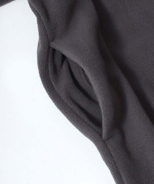 チュニック 2025AW LOGOS/ロゴス フリース×ナイロン切替 ハーフスナップ スタンドチュニック ワンピース | LOGOS | 19