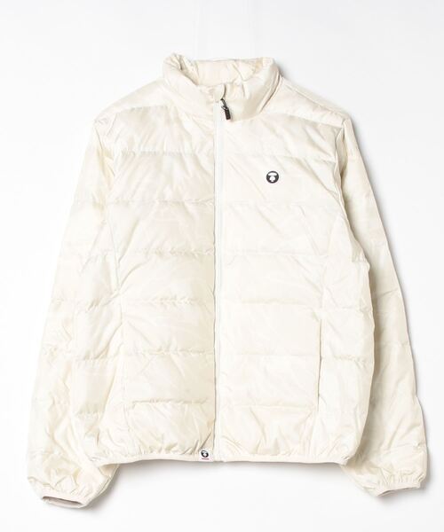 AAPE フード付きダウンジャケット M ホワイト AAPE BY A BATHING APE（エーエイプバイアベイシングエイプ） ダウン