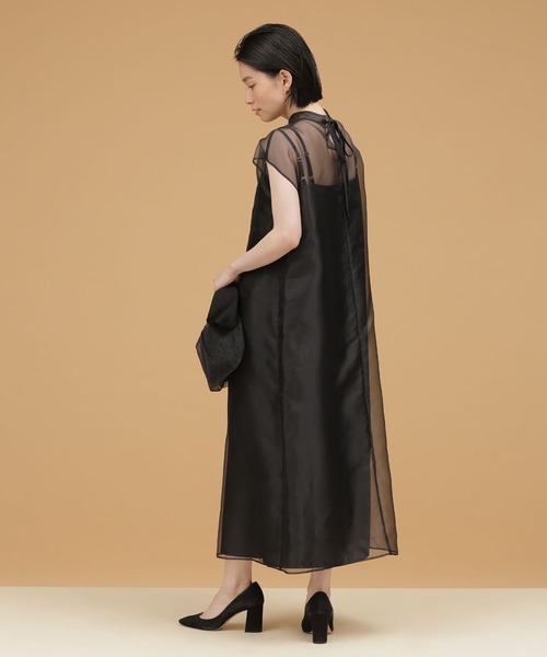 「kaene」 半袖ワンピース 1 ブラウン レディース_画像3