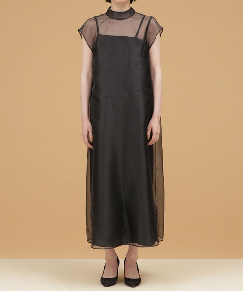 「kaene」 半袖ワンピース 1 ブラウン レディース_画像6