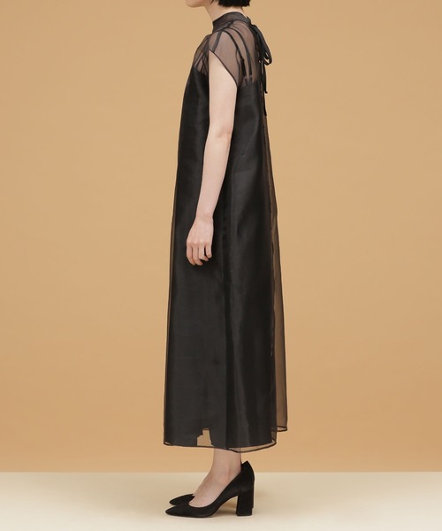 「kaene」 半袖ワンピース 1 ブラウン レディース_画像7