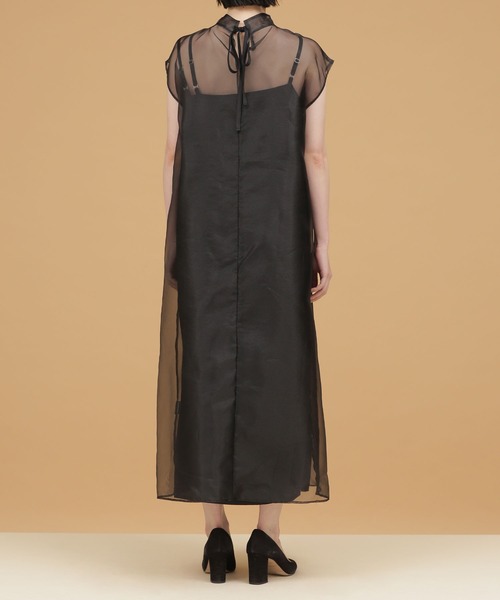 「kaene」 半袖ワンピース 1 ブラウン レディース_画像8