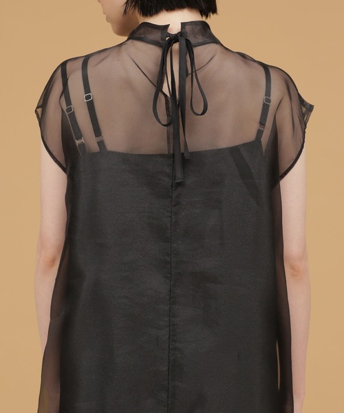 「kaene」 半袖ワンピース 1 ブラウン レディース_画像9