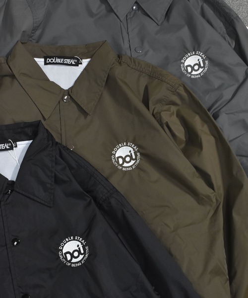 「DOUBLE STEAL」 ナイロンブルゾン LARGE チャコールグレー メンズ_画像5