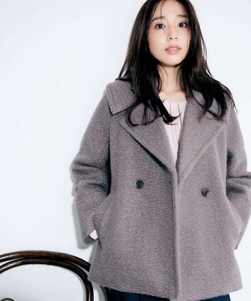 index（インデックス） ピーコート pコート ブークレミドルコート