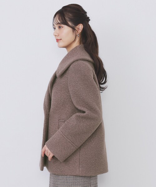 index（インデックス） ピーコート pコート ブークレミドルコート