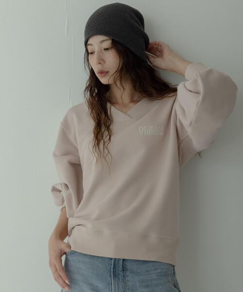 URBAN RESEARCH Sonny Label トレーナー スウェット Vネック刺繍