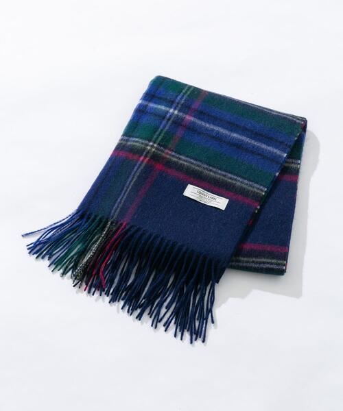 URBAN RESEARCH Sonny Label マフラー ウールカシミヤチェックワイド