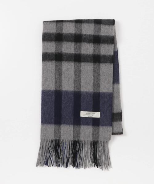 美品⭐︎ユニフォームエクスペリメントWOOLCASHMERE チェック柄マフラー URBAN RESEARCH Sonny Label マフラー ウールカシミヤチェックワイド