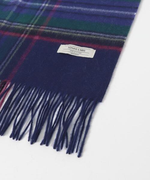 URBAN RESEARCH Sonny Label マフラー ウールカシミヤチェックワイド