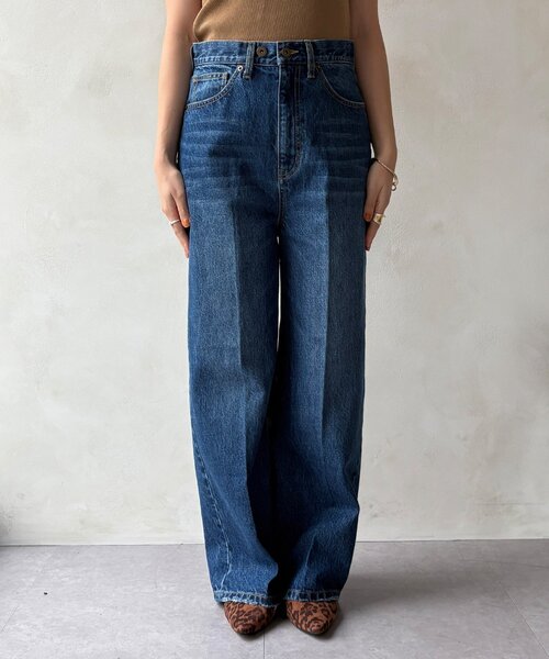 DouDou（ドゥドゥ） ジーンズ デニム デニムパンツ ハイウエストダブル